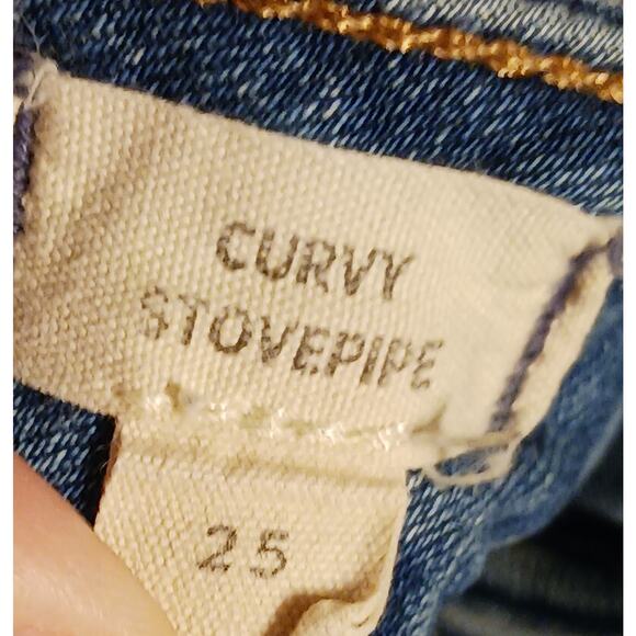 Madewell Women's Straight Leg High-Rise Curvy Stovepipe Size 25 25Wx26L - Picture 7 of 10